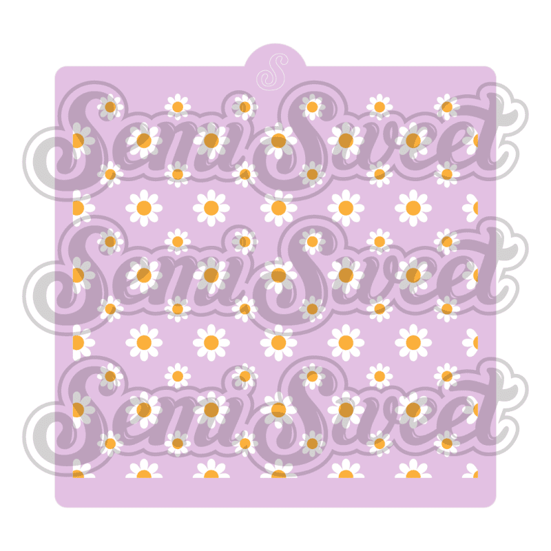 daisies grid pink