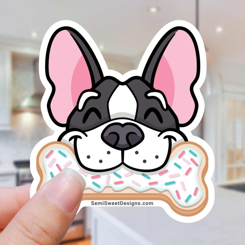 dog bone sticker