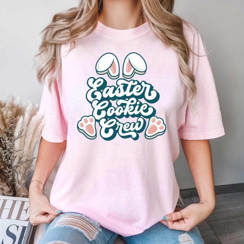 easter cookie crew shirt blossom