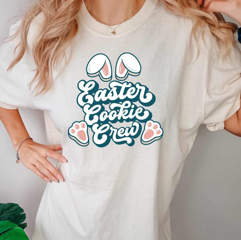 easter cookie crew shirt ivory