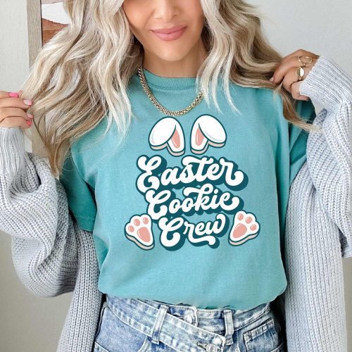 easter cookie crew shirt seafoam