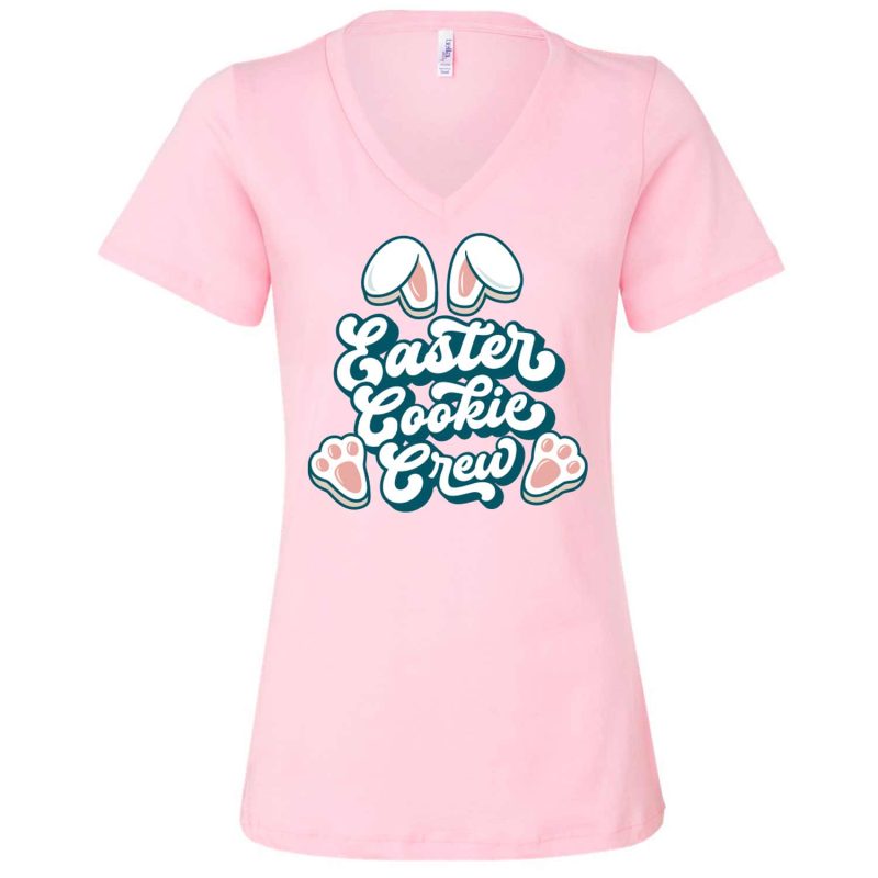 easter cookie crew vneck pink