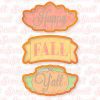 Fall Cookie Cutter Set | Semi Sweet Designs