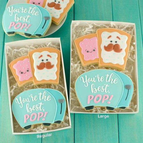 fathers day poptart toaster cookies size