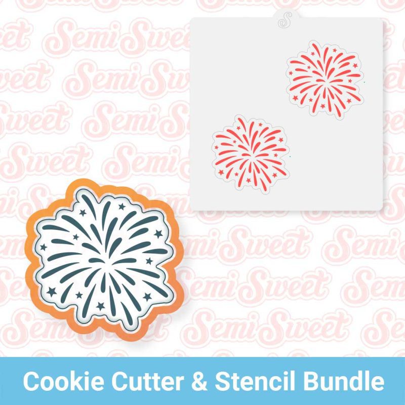 firework mini cutter stencil bundle