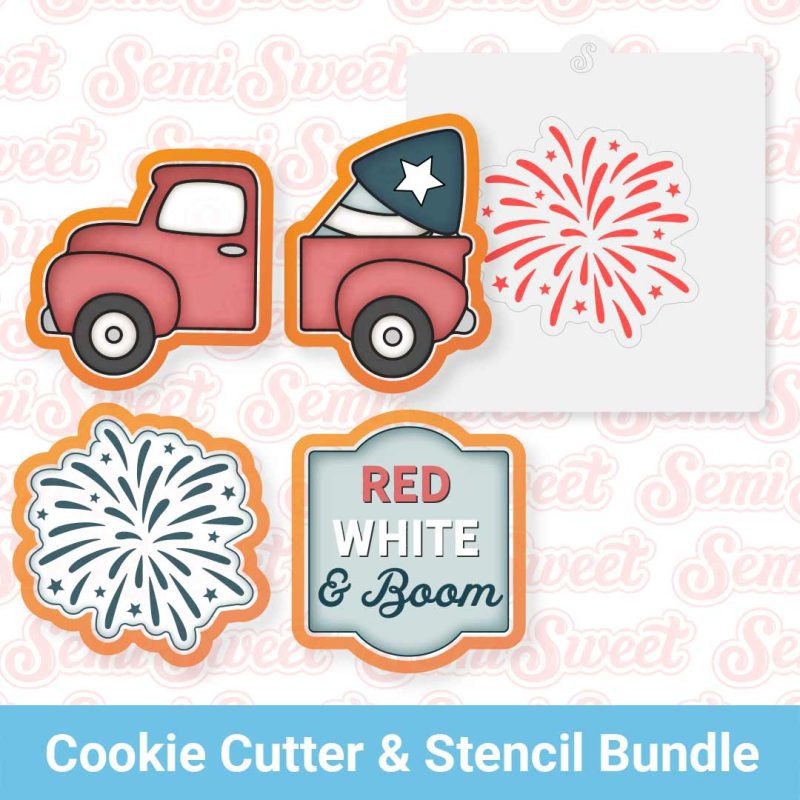 firework truck set reg cutters stencil bundle