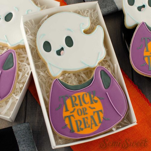 flying ghost cookie set square