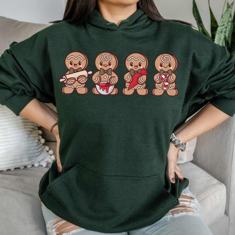 ginger baking forest green hoodie