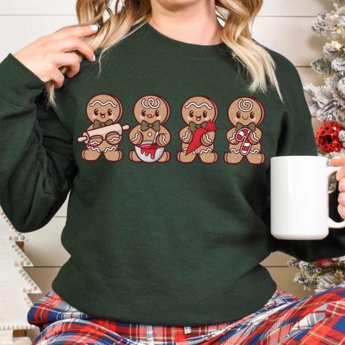 ginger baking forest green sweatshirt