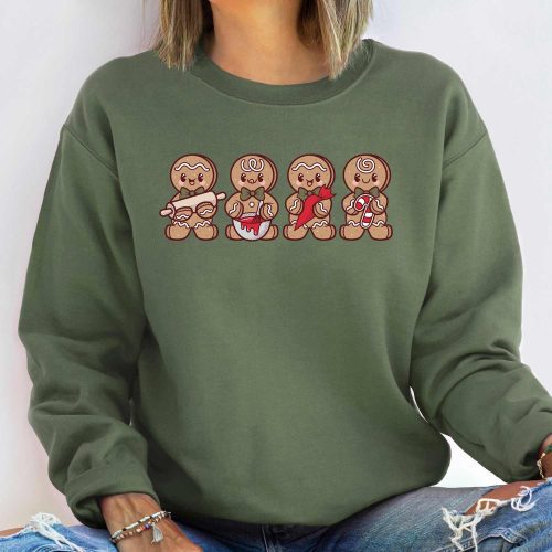 ginger baking military green sweatshirt