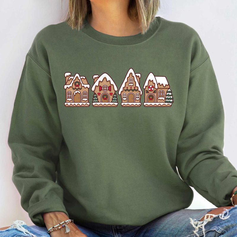 ginger village military green sweatshirt