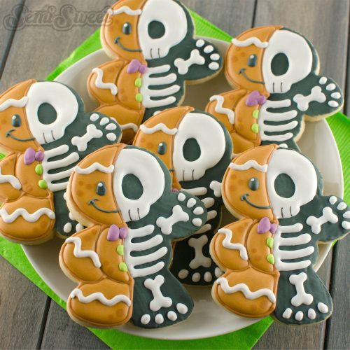 gingerbread skeleton square