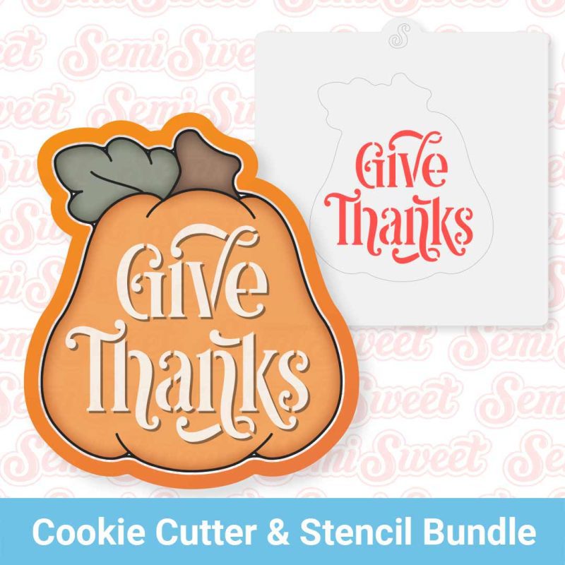 give thanks pumpkin cutter stencil bundle