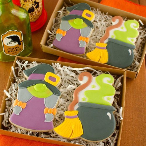 gnome witch cookies boxes