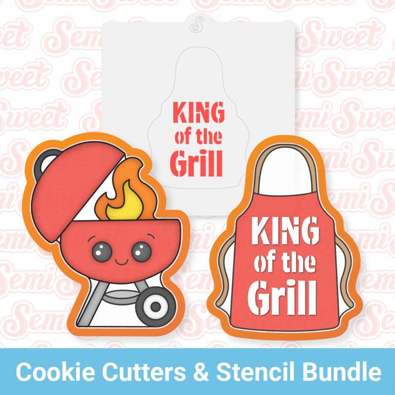 grill and apron cutter stencil bundle