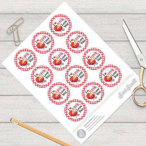 grill circle labels sheet