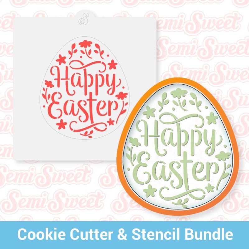 happy easter egg cutter stencil bundle