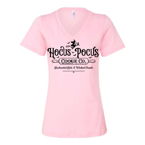 hocus pocus cookie co bc vneck pink 1fba48b2 9bae 4e5a a48e df79e0d40ab1