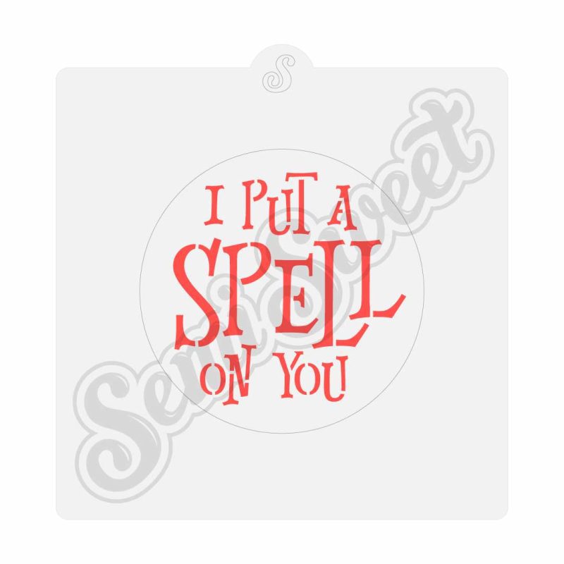 i put a spell on you stencil