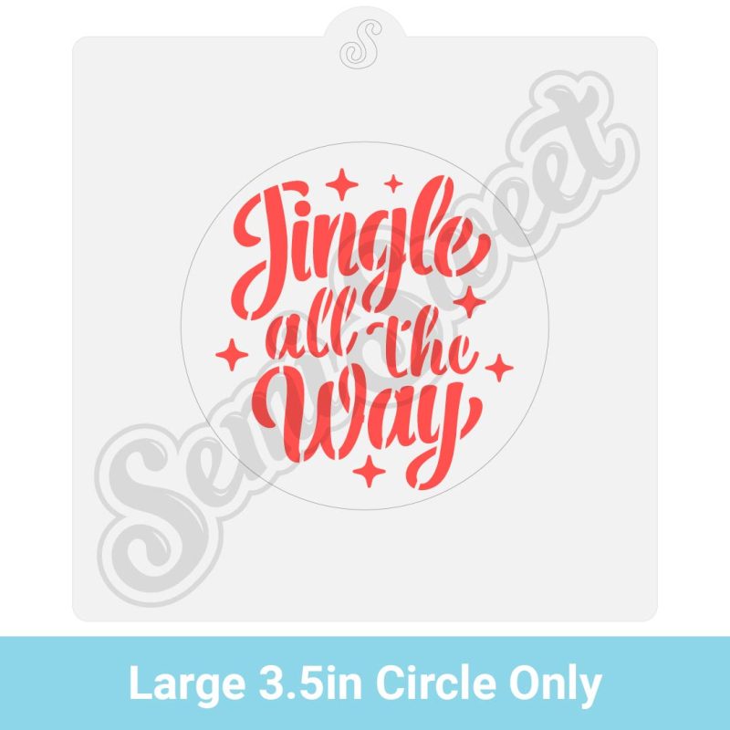 jingle all the way stencil