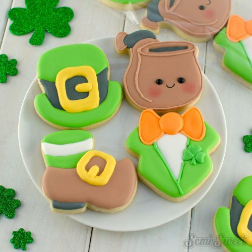 leprechaun clothes mini cookies