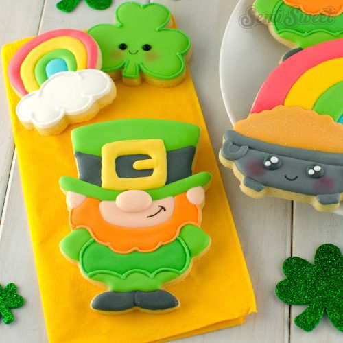 leprechaun cookies square