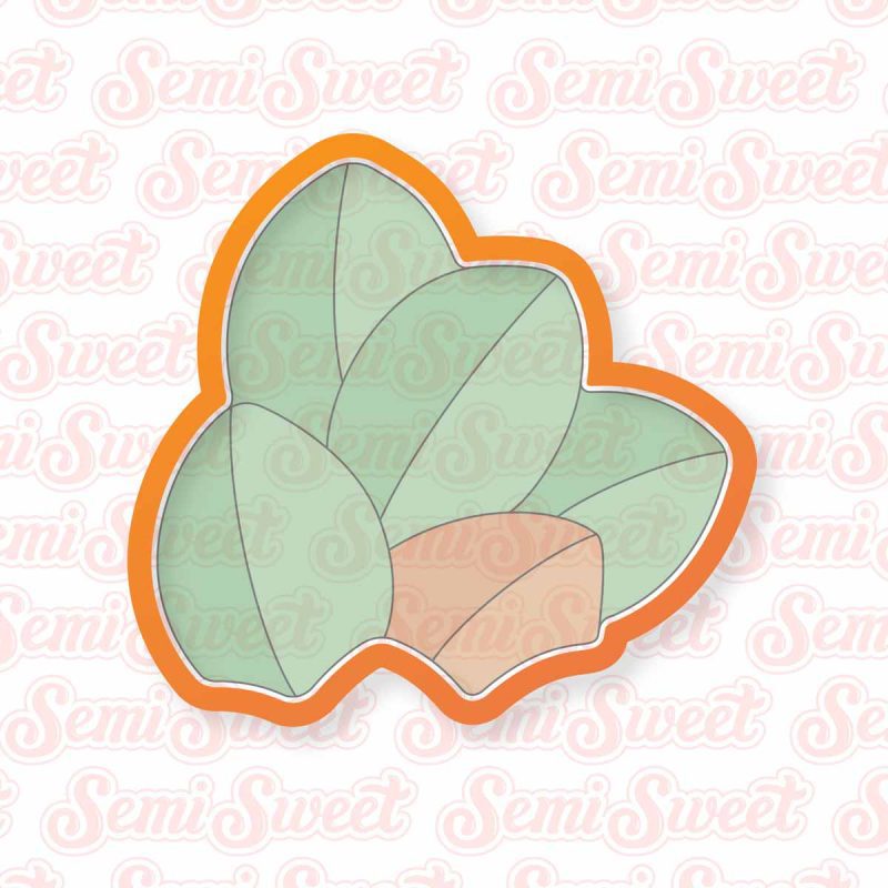 magnolia wreath cookie cutter | Semi Sweet Designs