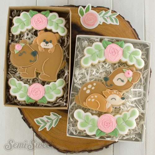 mama bear deer cookies box