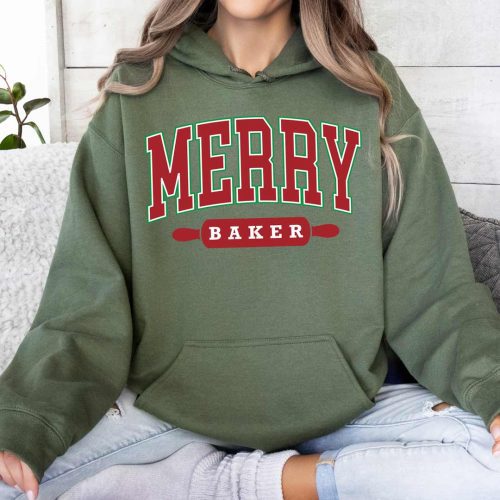 merry baker 180 hoodie military green