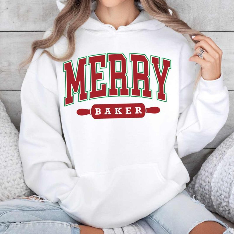 merry baker 180 hoodie white