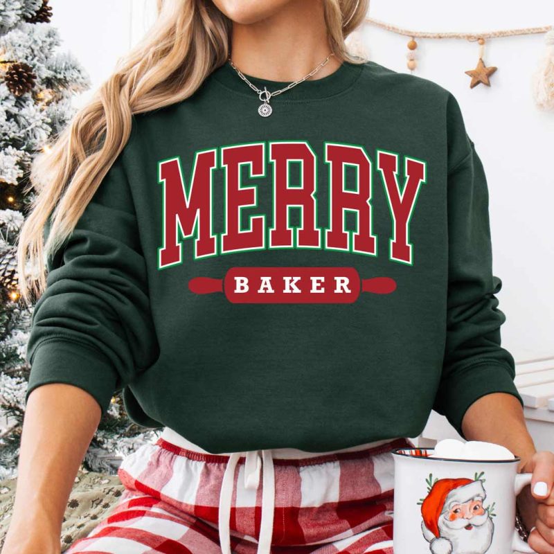 merry baker sweatshirt forest green