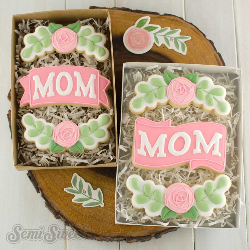 mothers day cookies floral