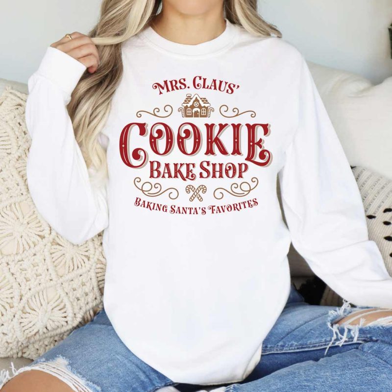 mrs claus cookie bake shop cc6014 white