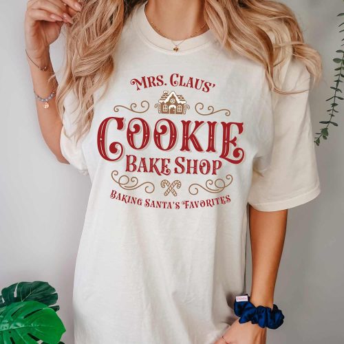 mrs claus cookie bake shop natural crew