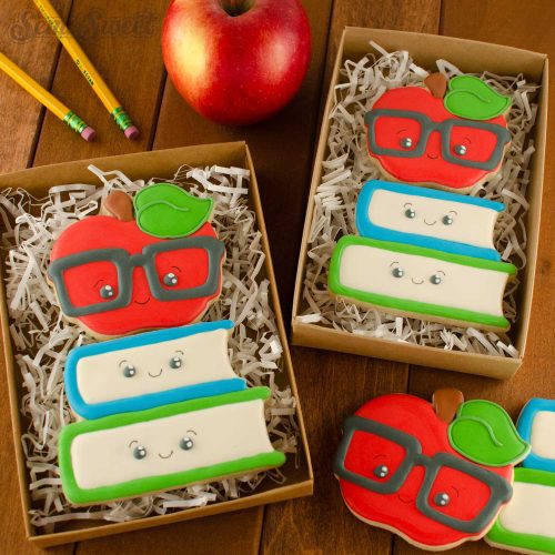 nerdy apple books cookies boxes