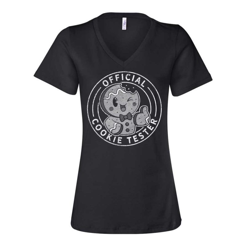 official cookie tester vneck black