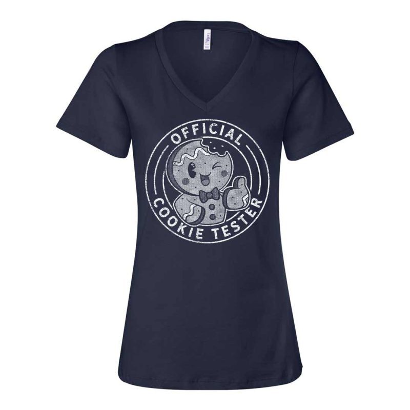 official cookie tester vneck navy