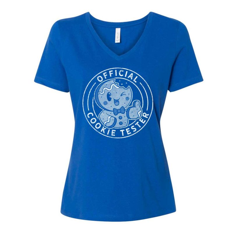 official cookie tester vneck true royal