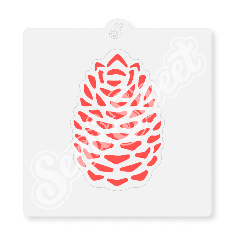 pinecone stencil