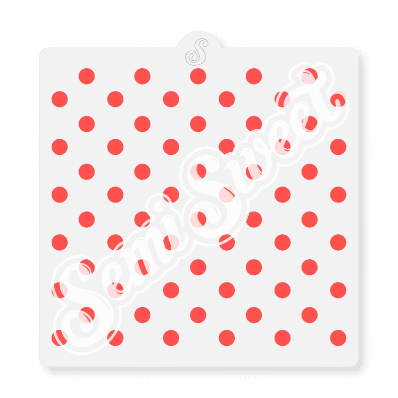 polka dots stencil