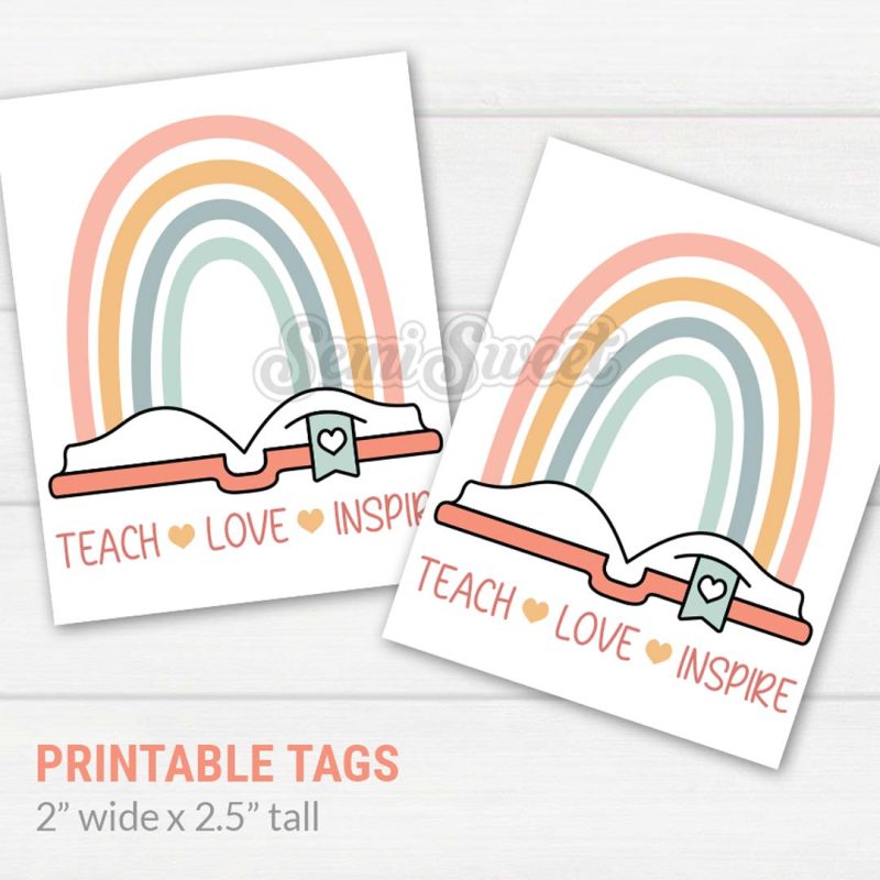 rainbow book tags