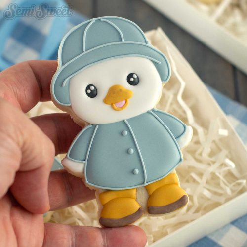 raincoat duck cookie shop