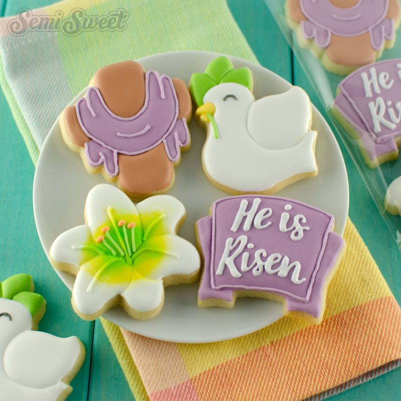 religious easter mini cookies