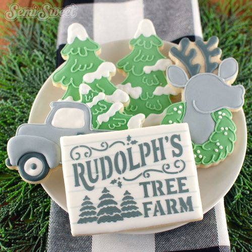 rudolph tree farm stencil