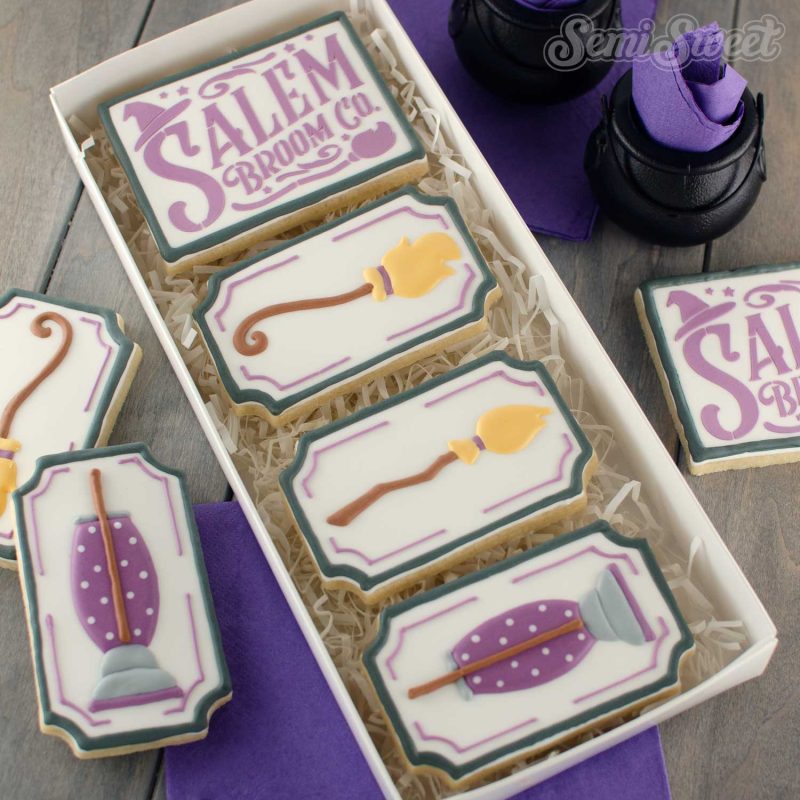 salem broom cookie set square