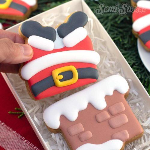 santa chimney cookie close shop