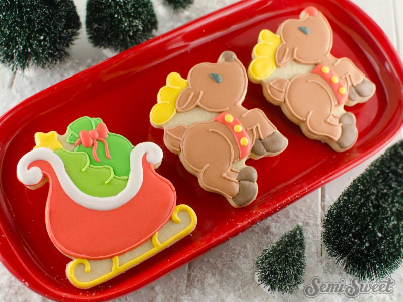 santa sleigh cookies title