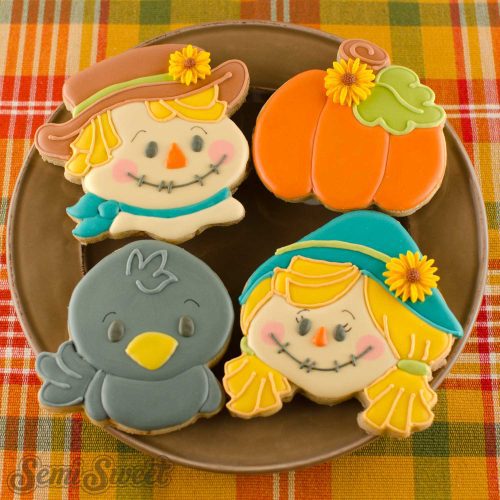 scarecrow cookies square