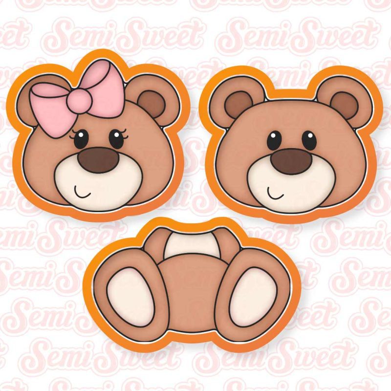 sitting bear set 3pc