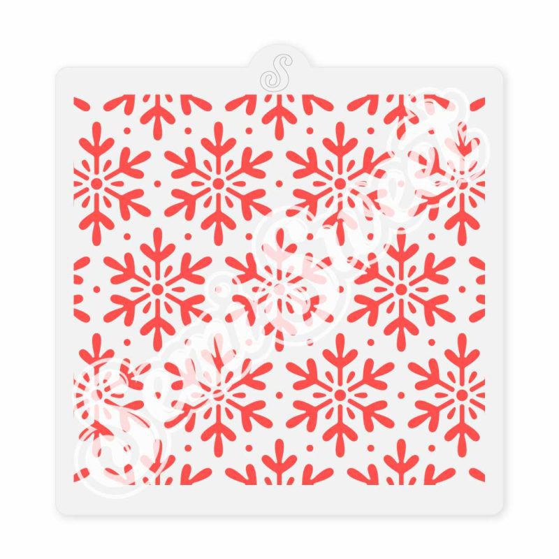 snowflakes stencil